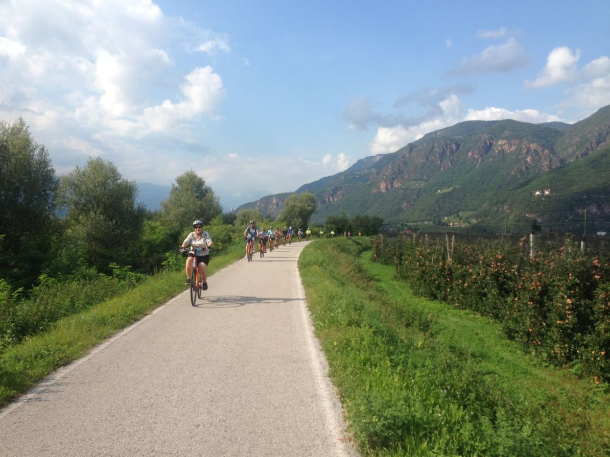 Radfahren im Herbst in Südtirol